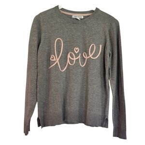 Love Celebrate Together crewneck embroidered sweater large